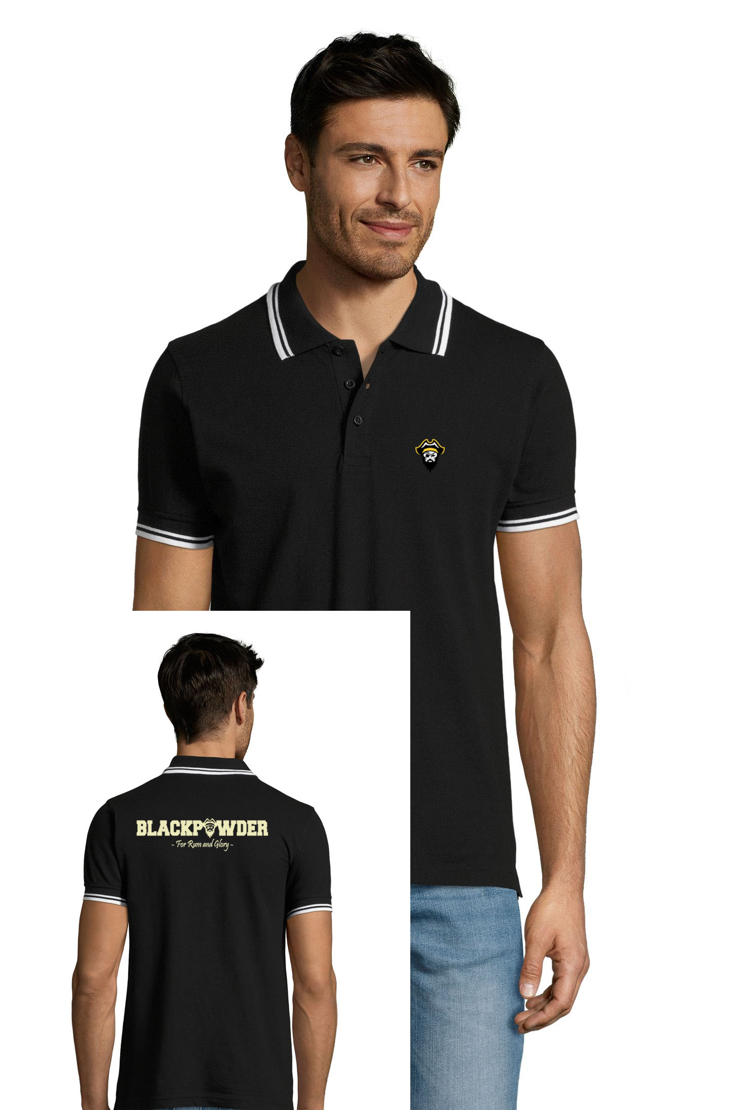 2 Color Polo Shirt Men – blackpowder.be